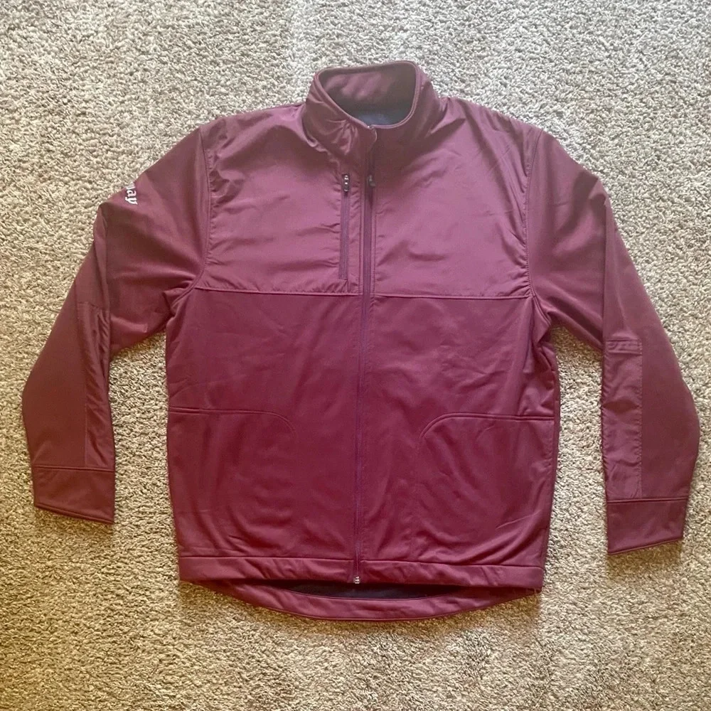 Callaway Weather Series Mens Full Zip Jacket for‎ Men in Burgundy